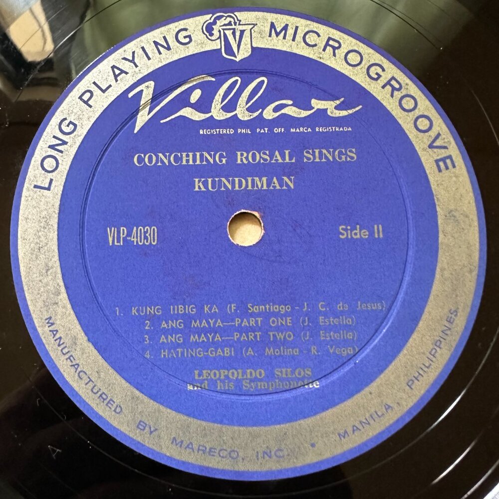Conching Rosal Sings Kundiman by Conching Rosal Album Villar VLP-4030 - Picture 4 of 6